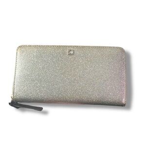 Sparkle Zip-Around Wallet - Silver